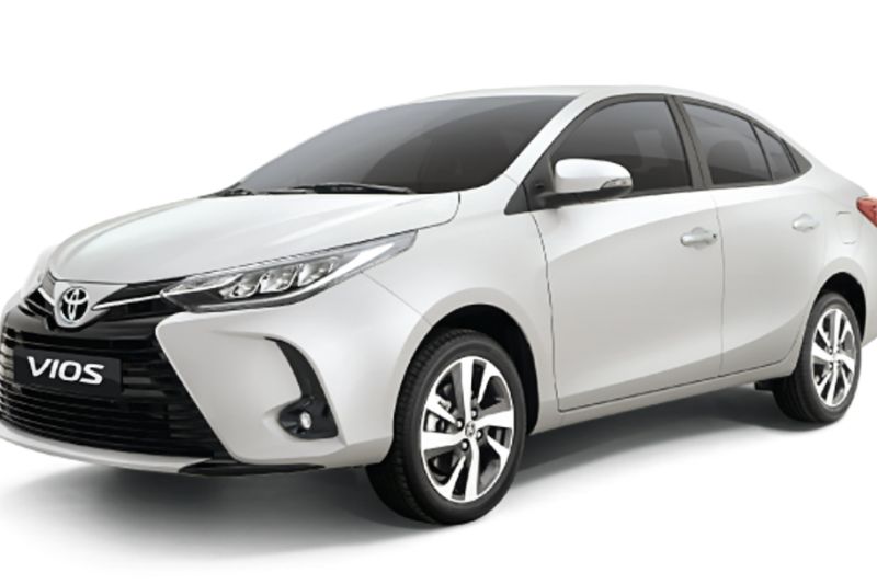 Toyota Vios 4-seat car - a car model that is popular with many families