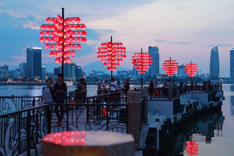 Love Bridge attracts couples to check-in because of its beautiful view and unique design